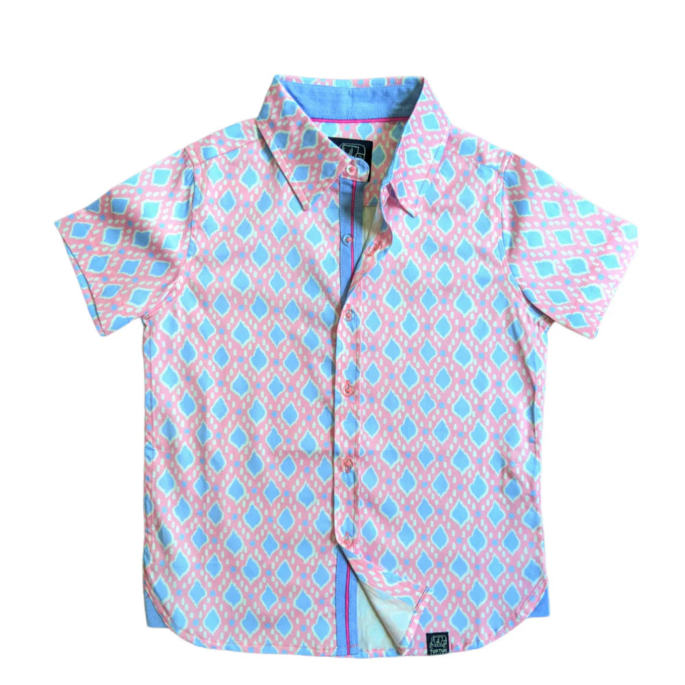 Tuk tuk Ikat in Pink Shirt