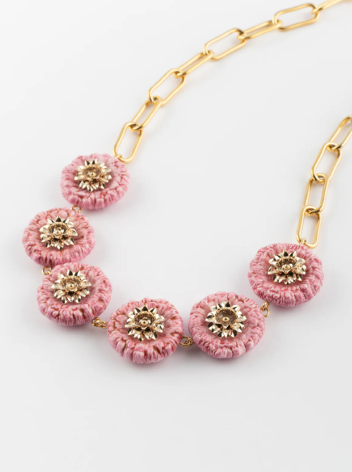 Necklace Thistle Flowers