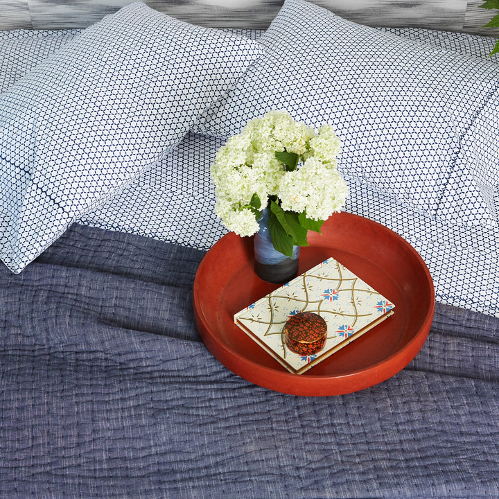 Kesar Indigo Sheet Set