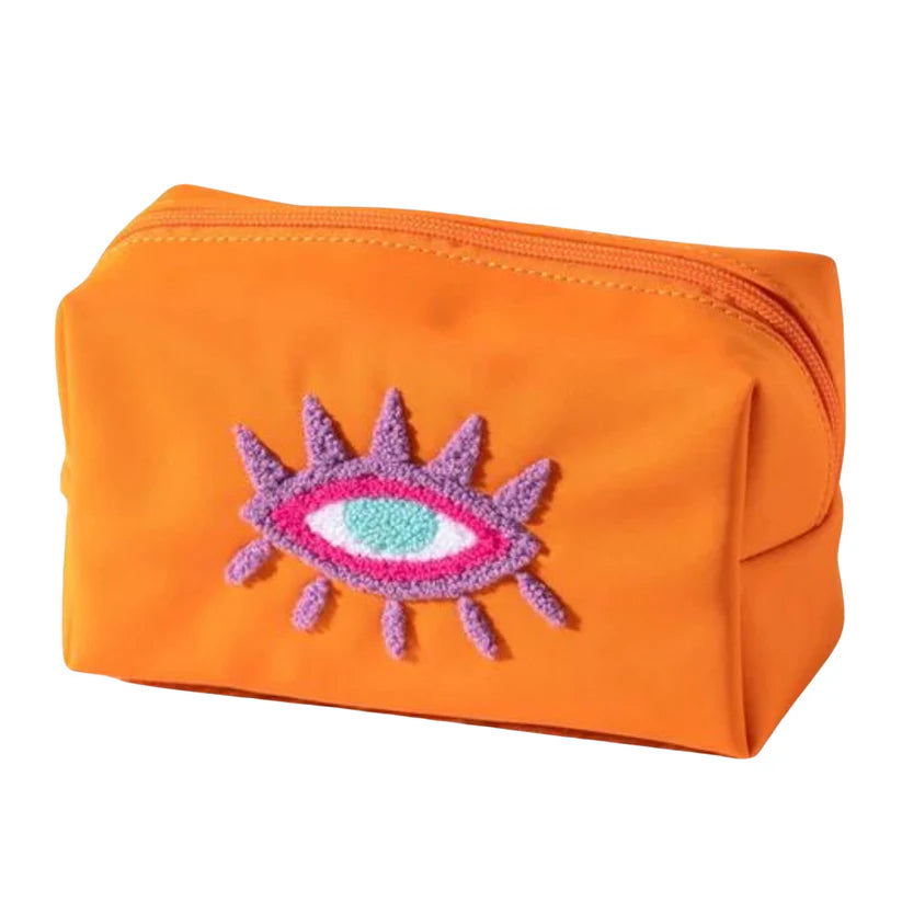 Zip Joy Evil Eye Orange Pouch