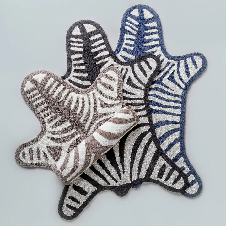 Reversible Zebra Bath Mat