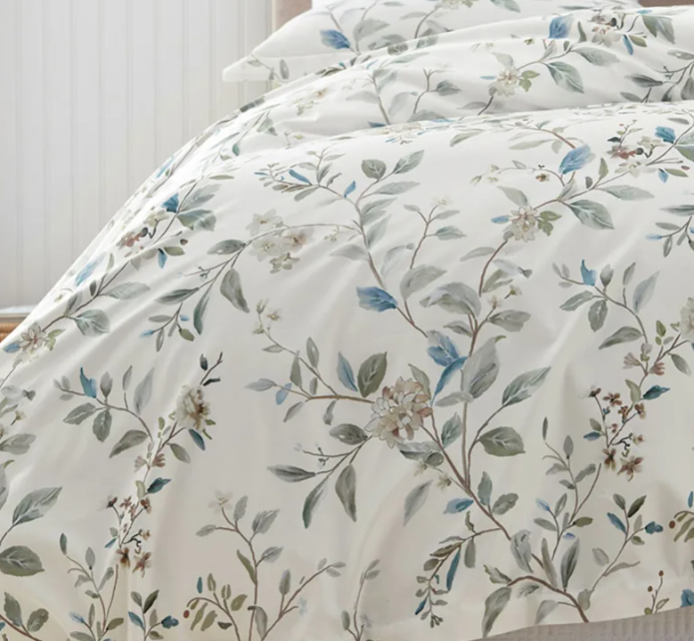 Whispering Leaves Wrinkle-Free Sateen Duvet Cover