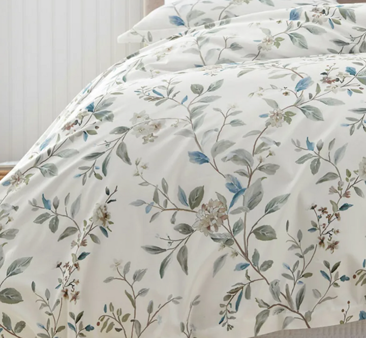 Whispering Leaves Wrinkle-Free Sateen Duvet Cover