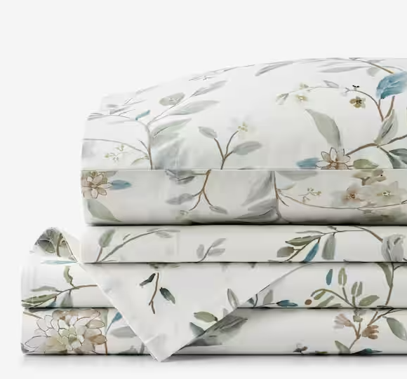 Whispering Leaves Wrinkle-Free Sateen Sheet Set