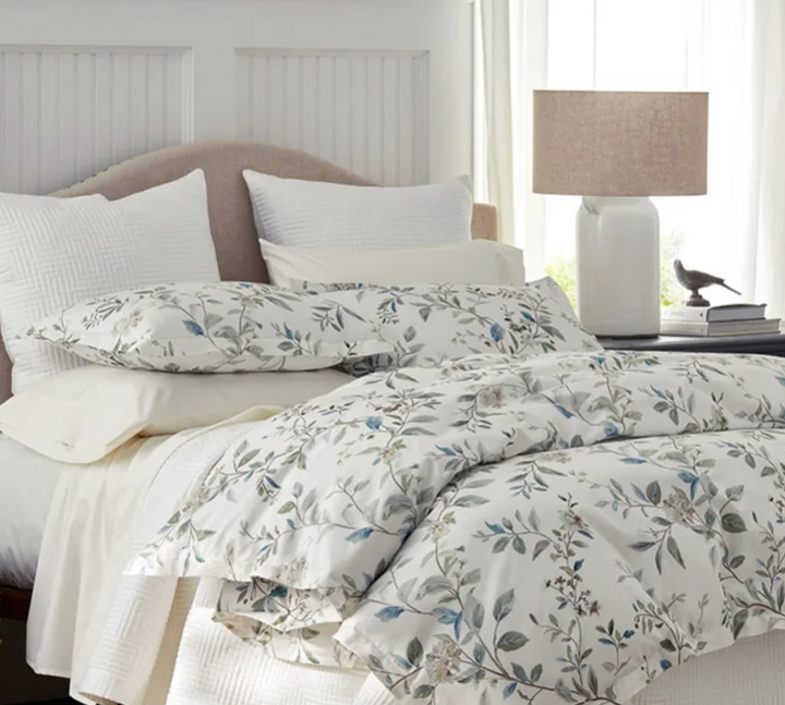 Whispering Leaves Wrinkle-Free Sateen Duvet Cover