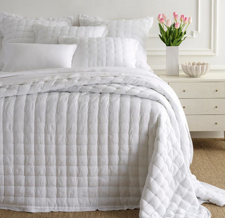 Lush Linen Puff Coverlet