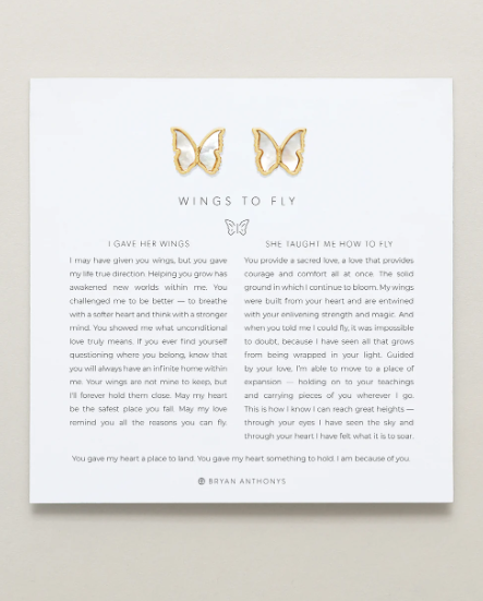 Wings to Fly Stud Earrings