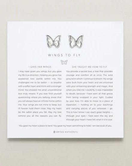 Wings to Fly Stud Earrings