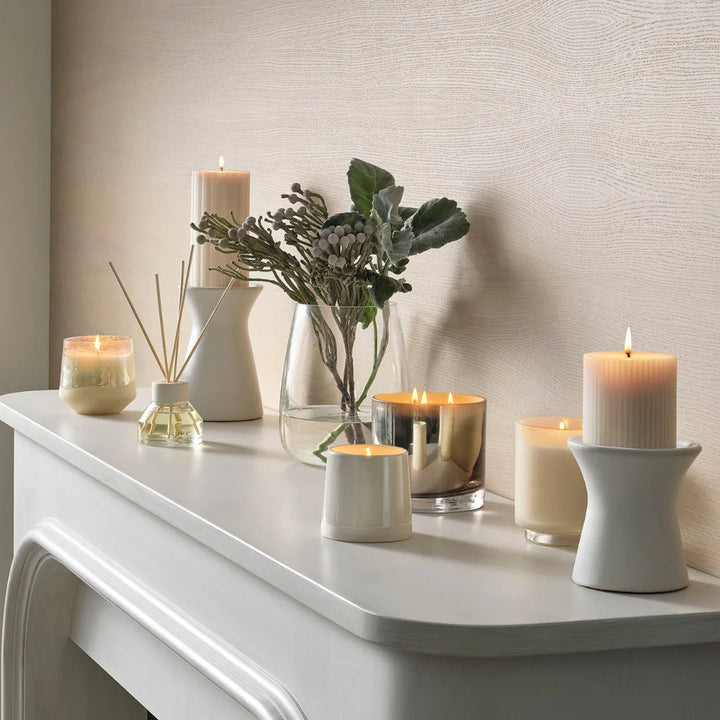 Noble Holiday Winter White Tin Candle
