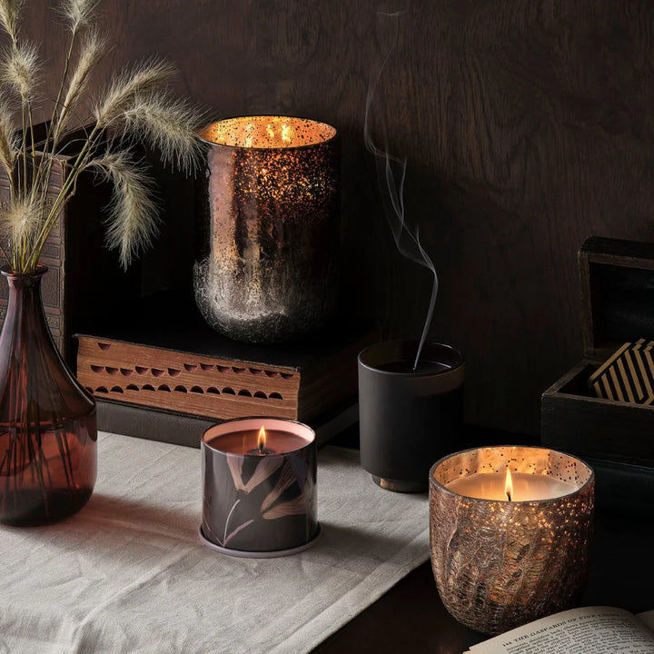Noble Holiday Woodfire Tin Candle