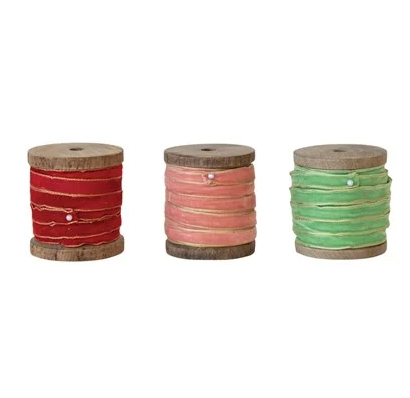 Wood Spool Ribbon 10 Yard