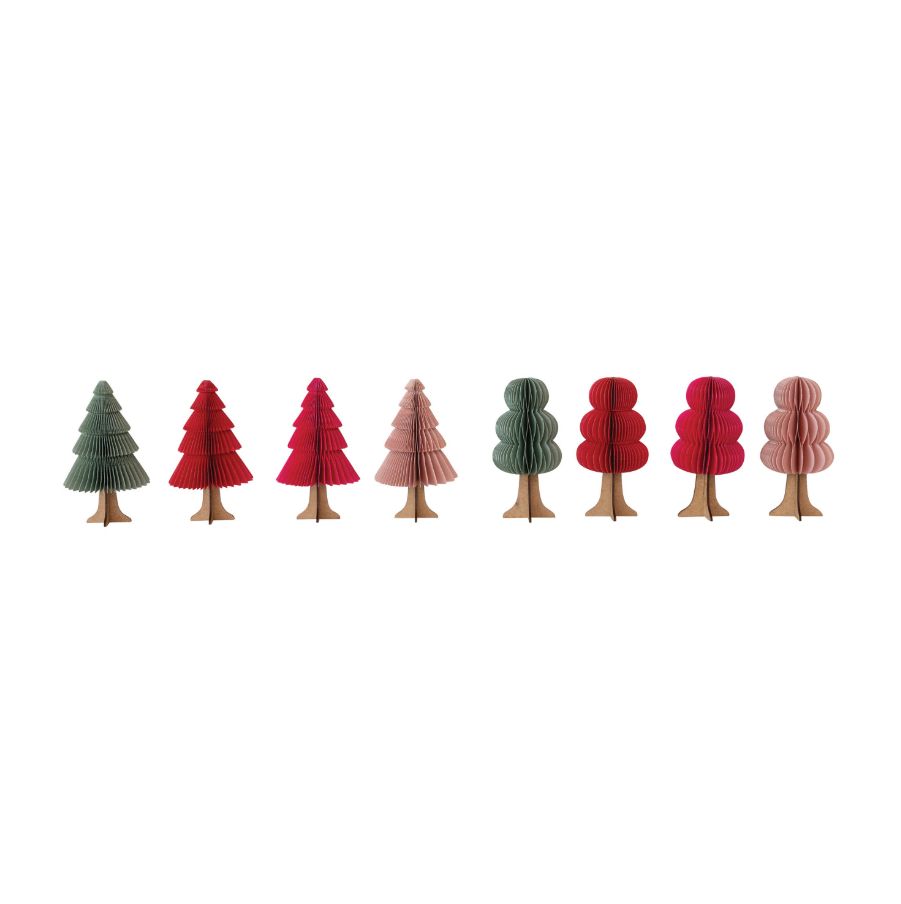 Paper & MDF Folding Honeycomb Tree | 4 Colors/2 Styles