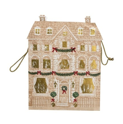 Handmade Recycled Gift Bag with Gold Foil