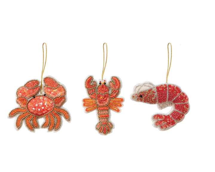 Handmade Beaded Fabric Ornament