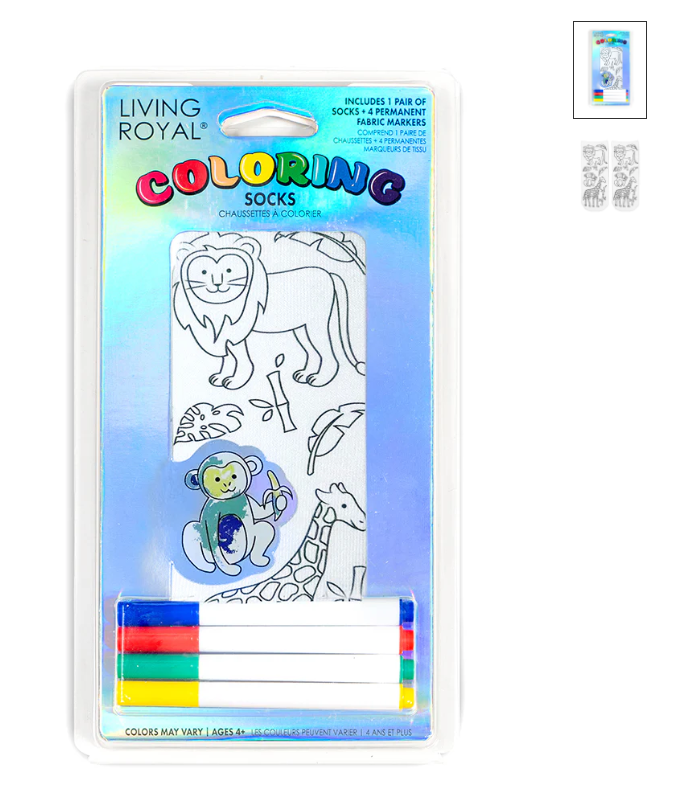 Fun Coloring Socks