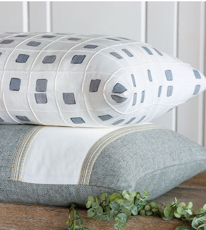Persea Pierced Stripe Decorative Pillow