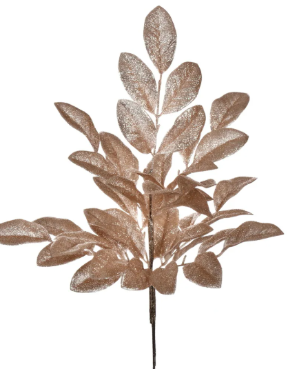 25" Apple Leaf Glitter Bush (2)