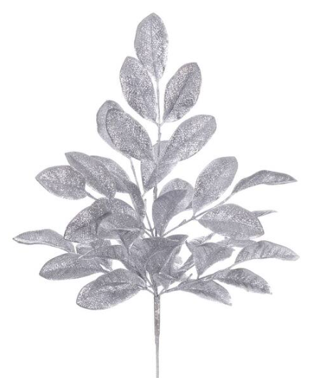 25" Apple Leaf Glitter Bush (2)