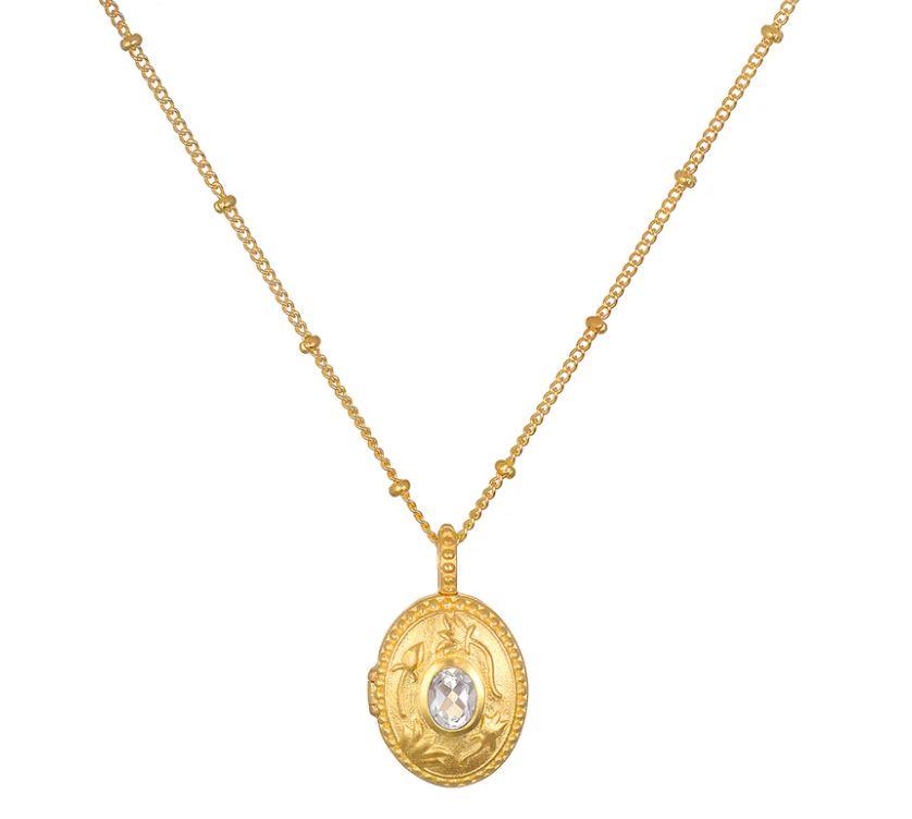 Birthstone Locket Necklace
