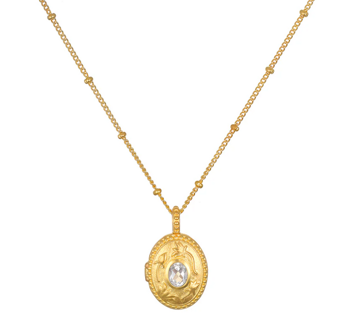 Birthstone Locket Necklace