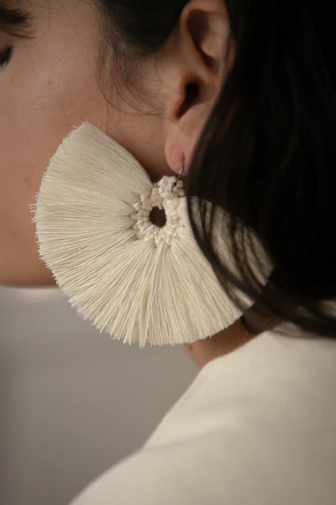 Earrings Aretes Penacho |  Natural