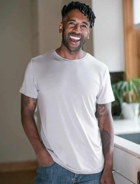 Men's Nathan Short Sleeve Bamboo Crew Tee Shirt