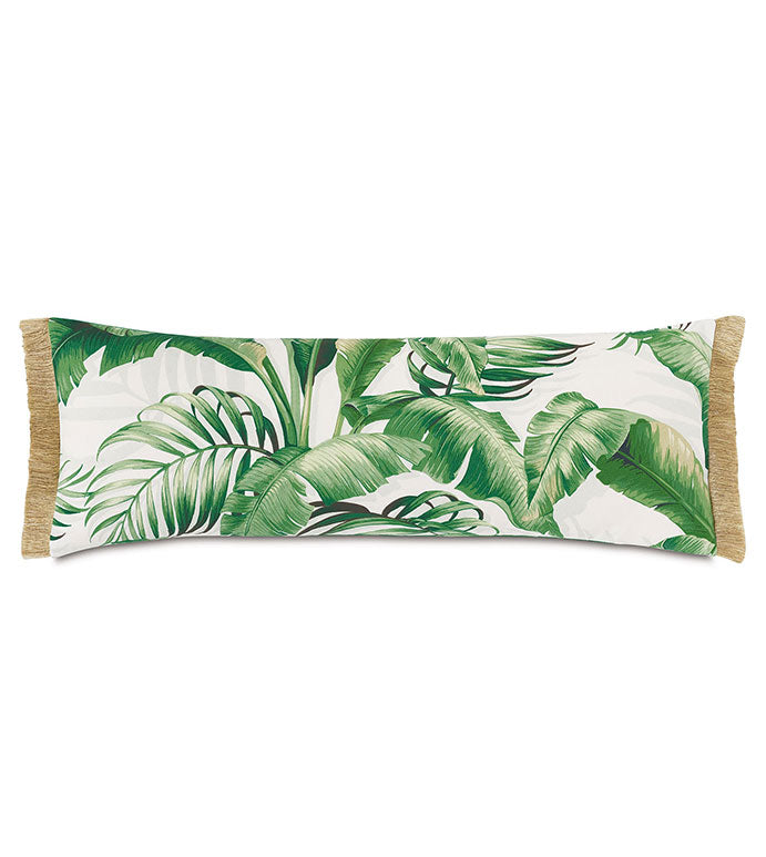 Abaca Fringe in Cloud Decorative Pillow