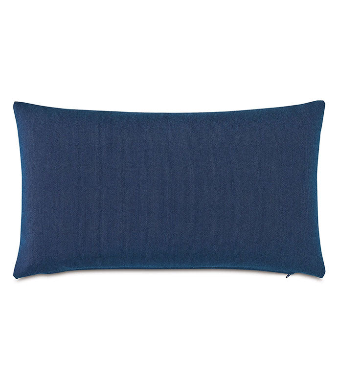 Plisse Pleated Indigo Decorative Pillow