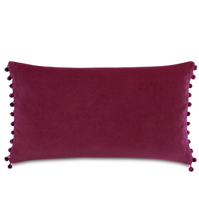 Raspberry Frou Frou Decorative Pillow