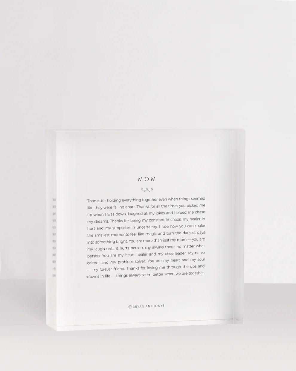 Bryan Anthony Acrylic Blocks