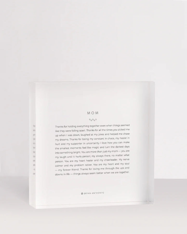 Bryan Anthony Acrylic Blocks