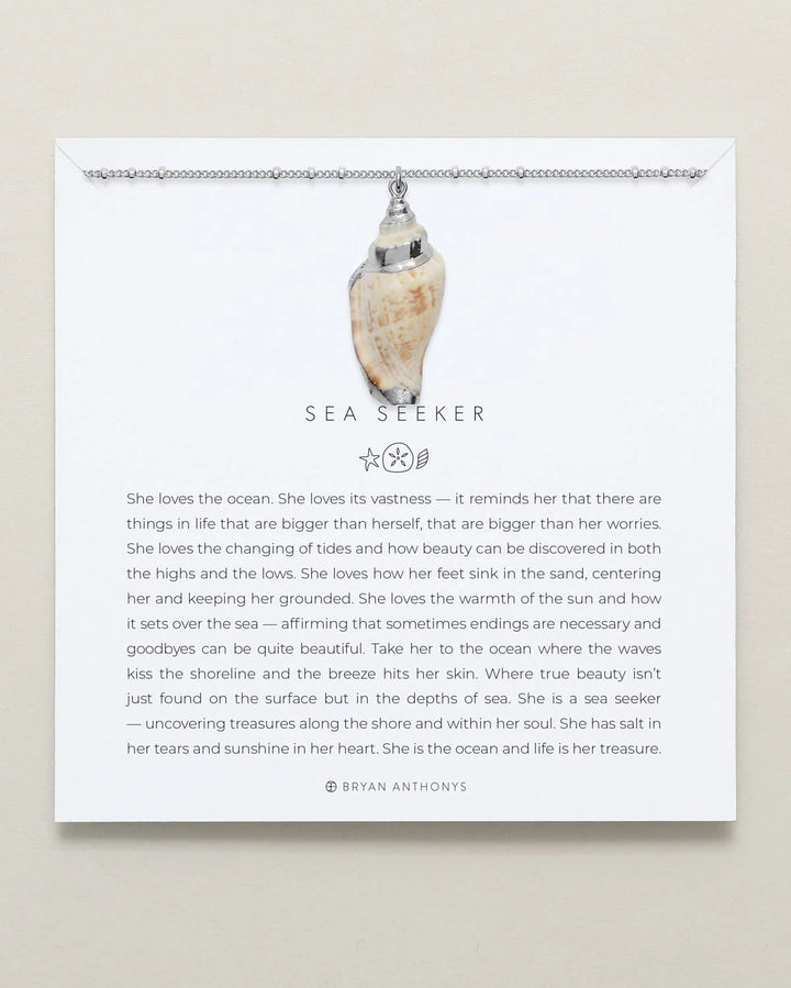 Sea Seeker Shell Necklace - 14K Gold