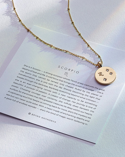 Zodiac Necklace Scorpio