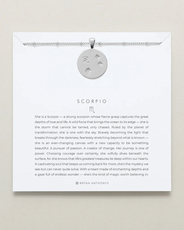 Zodiac Necklace Scorpio