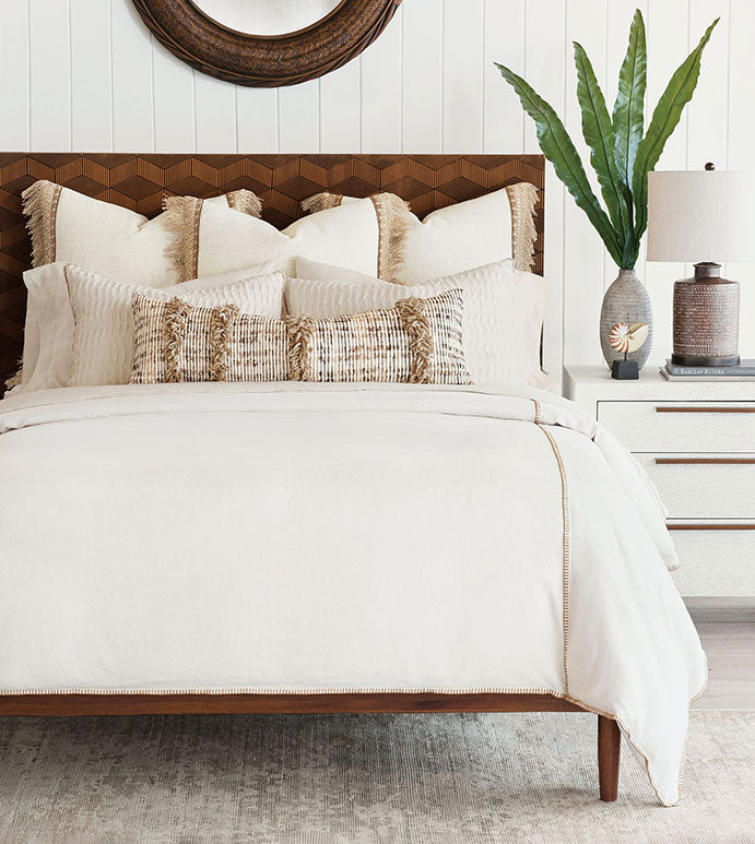 Cabo Blanket Stitch Duvet Cover