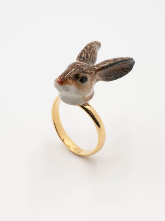 Brown Rabbit Ring