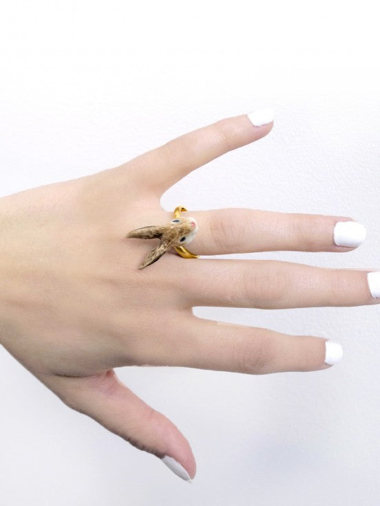 Brown Rabbit Ring
