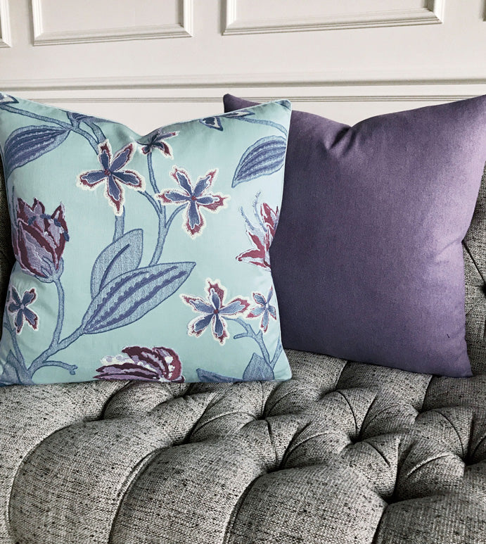 Vincent Textured Lilac Decorative Pillow