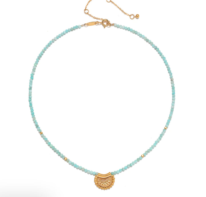 Amazonite Mini Mandala Choker