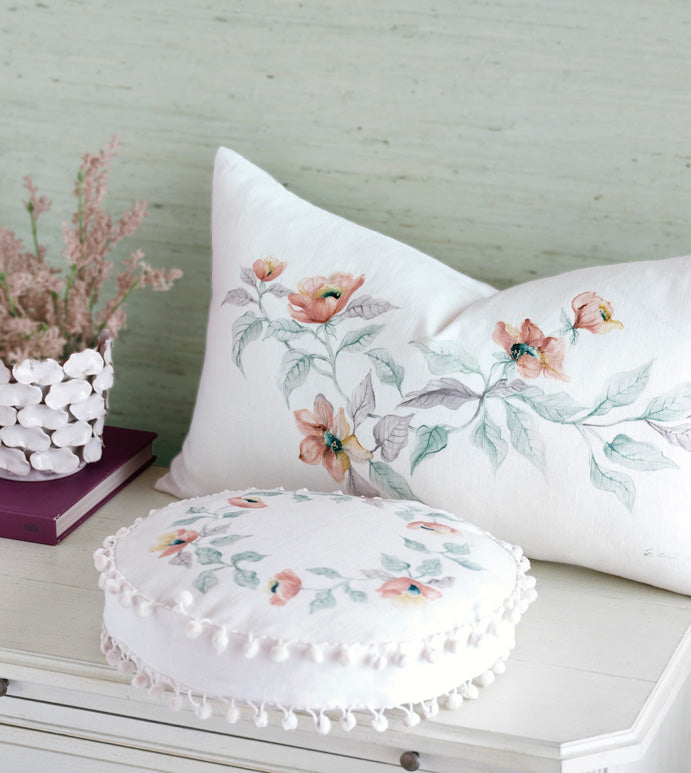 Adare Manor Hand Painted Decorative Pillow