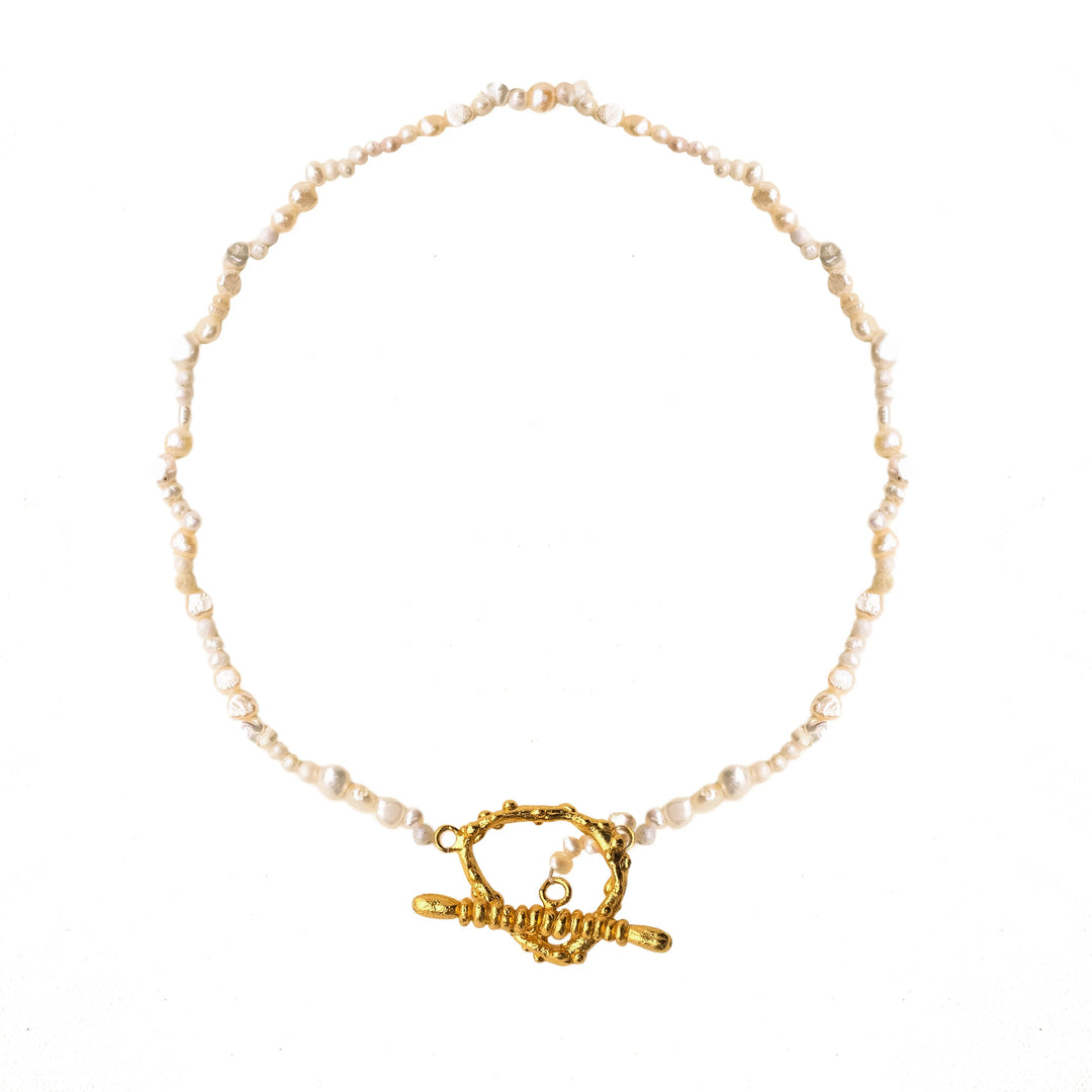 Akoya Gold Necklace