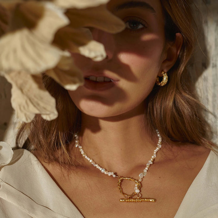 Akoya Gold Necklace