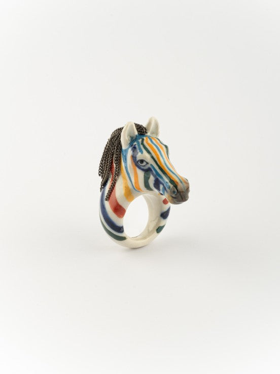 Colorful Zebra Ring