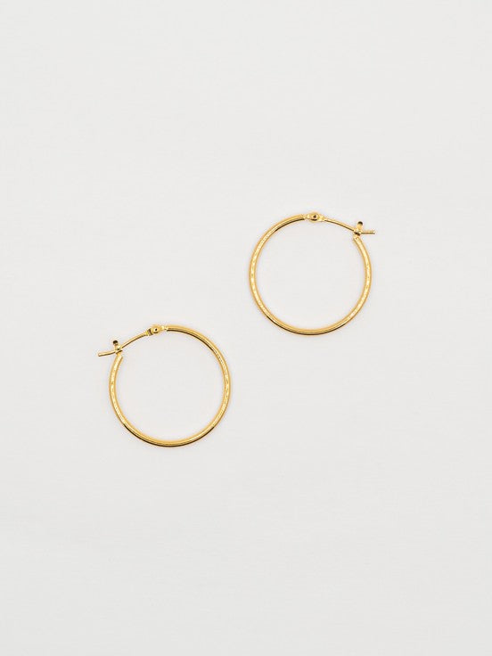 Bare hoop earrings