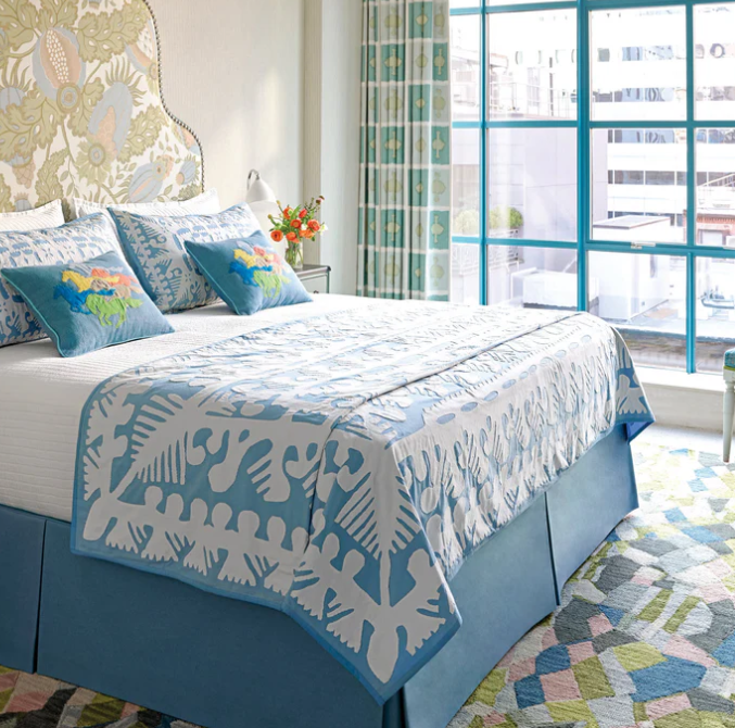 Knight Wood Cutwork Coverlet