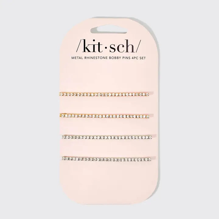 Metal Rhinestone XL Bobby Pins