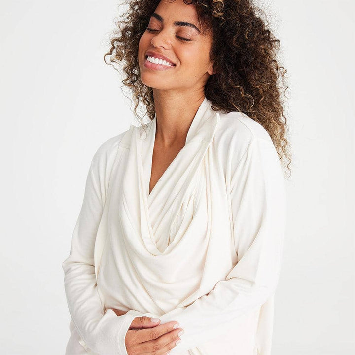 Do It All Modal Magnetic Cardigan Egret