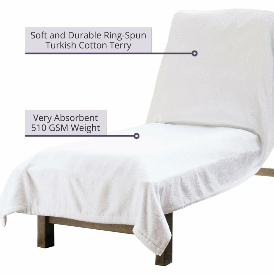 Towel Santino  Chaise Cover White