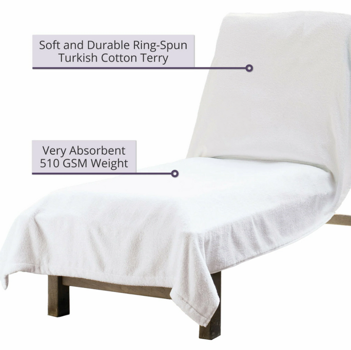 Towel Santino  Chaise Cover White