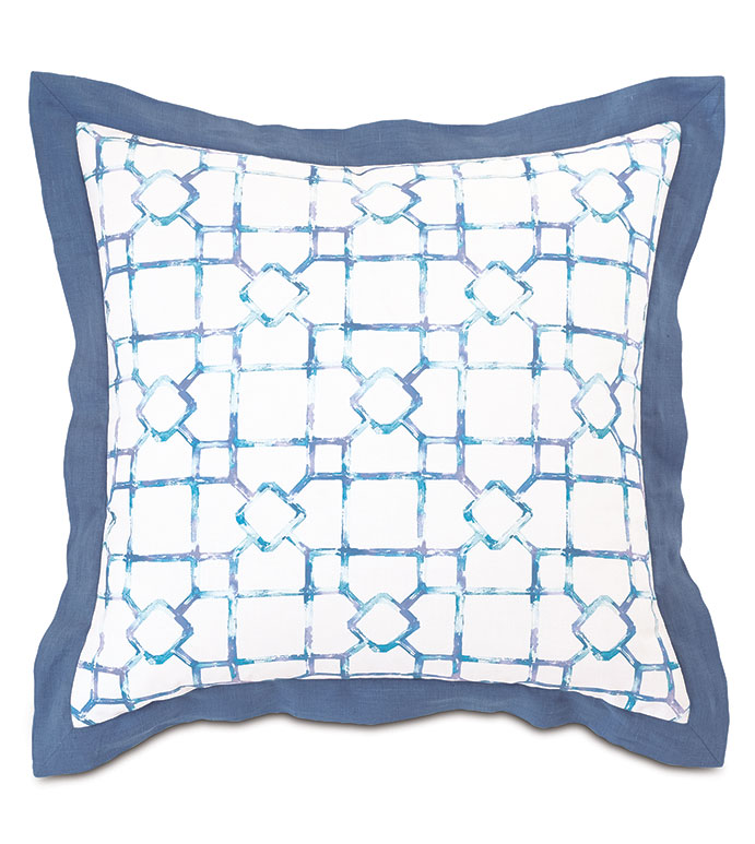 Castaway Lattice Decorative Pillow